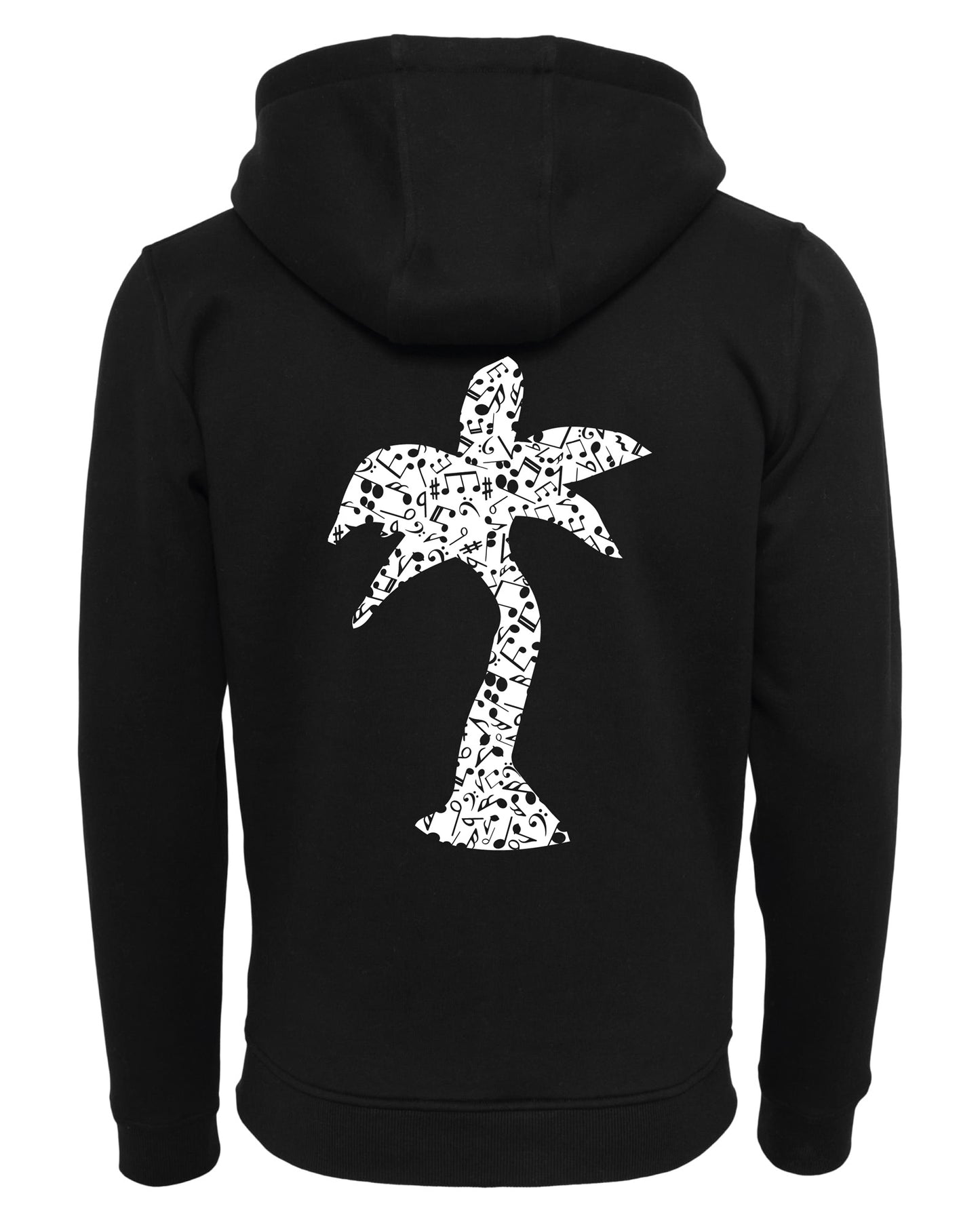 Zip-Hoodie unisex «Palme Noten"