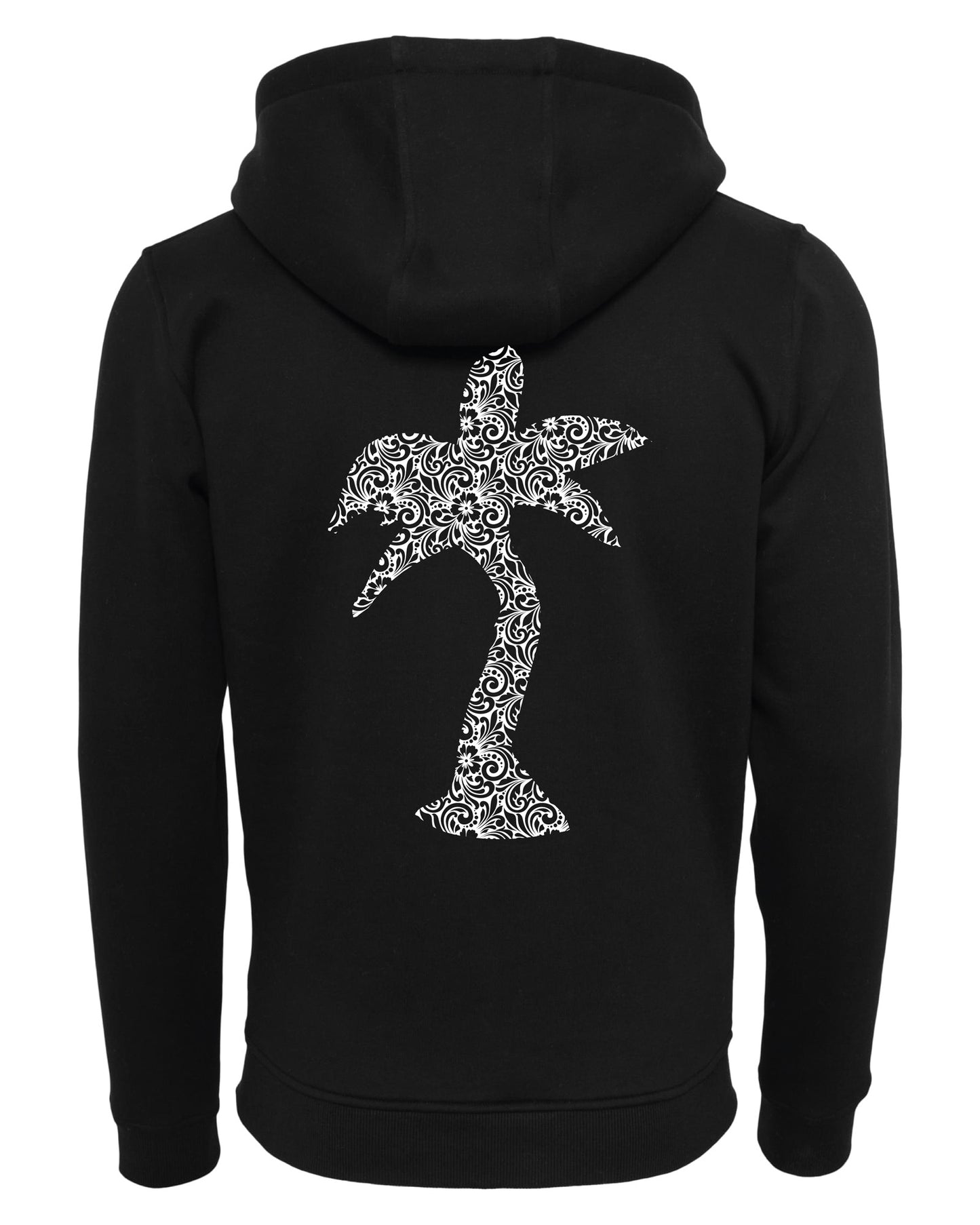 Zip-Hoodie unisex «Palme Blumen"