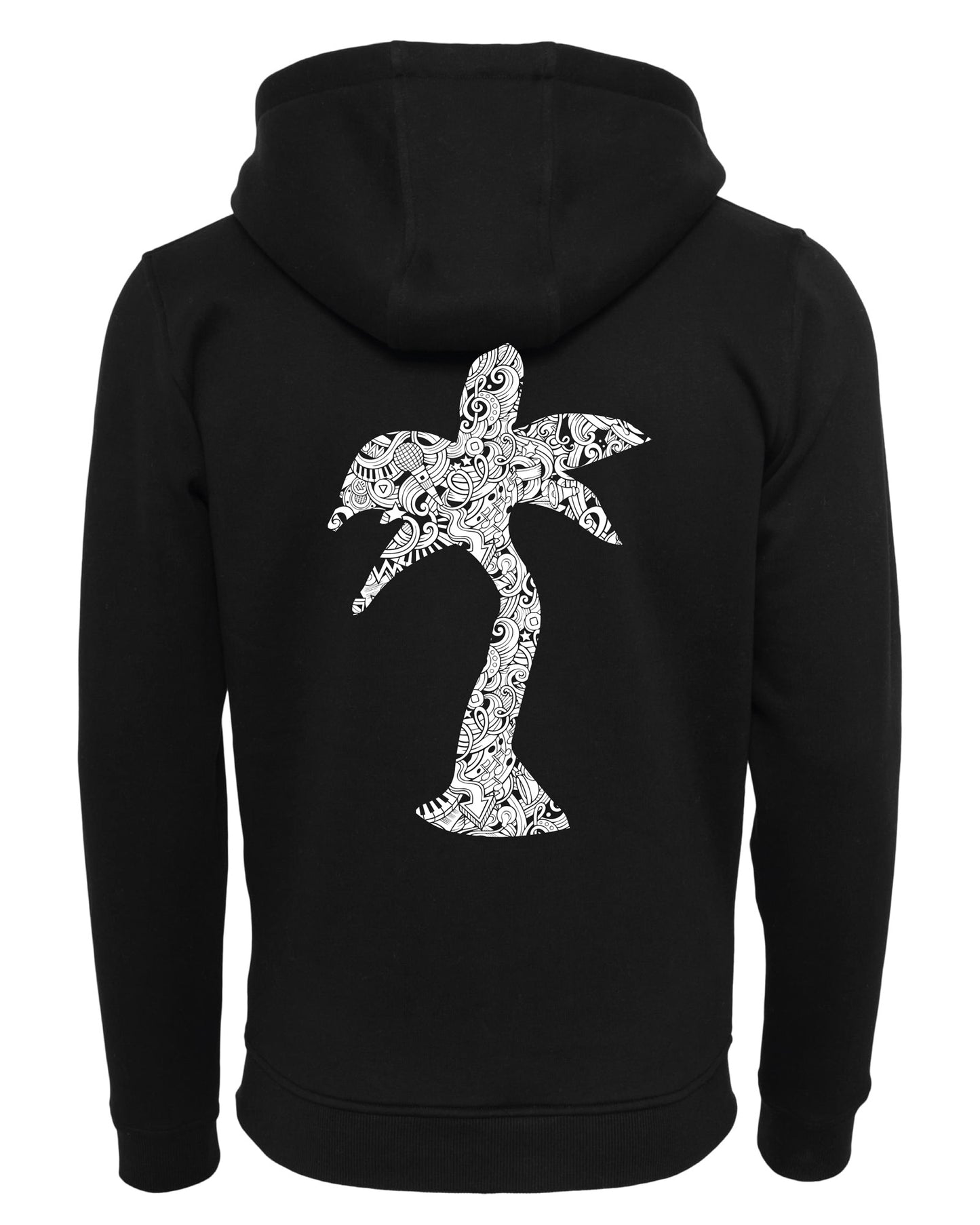 Zip-Hoodie unisex «Palme Mikrofon"