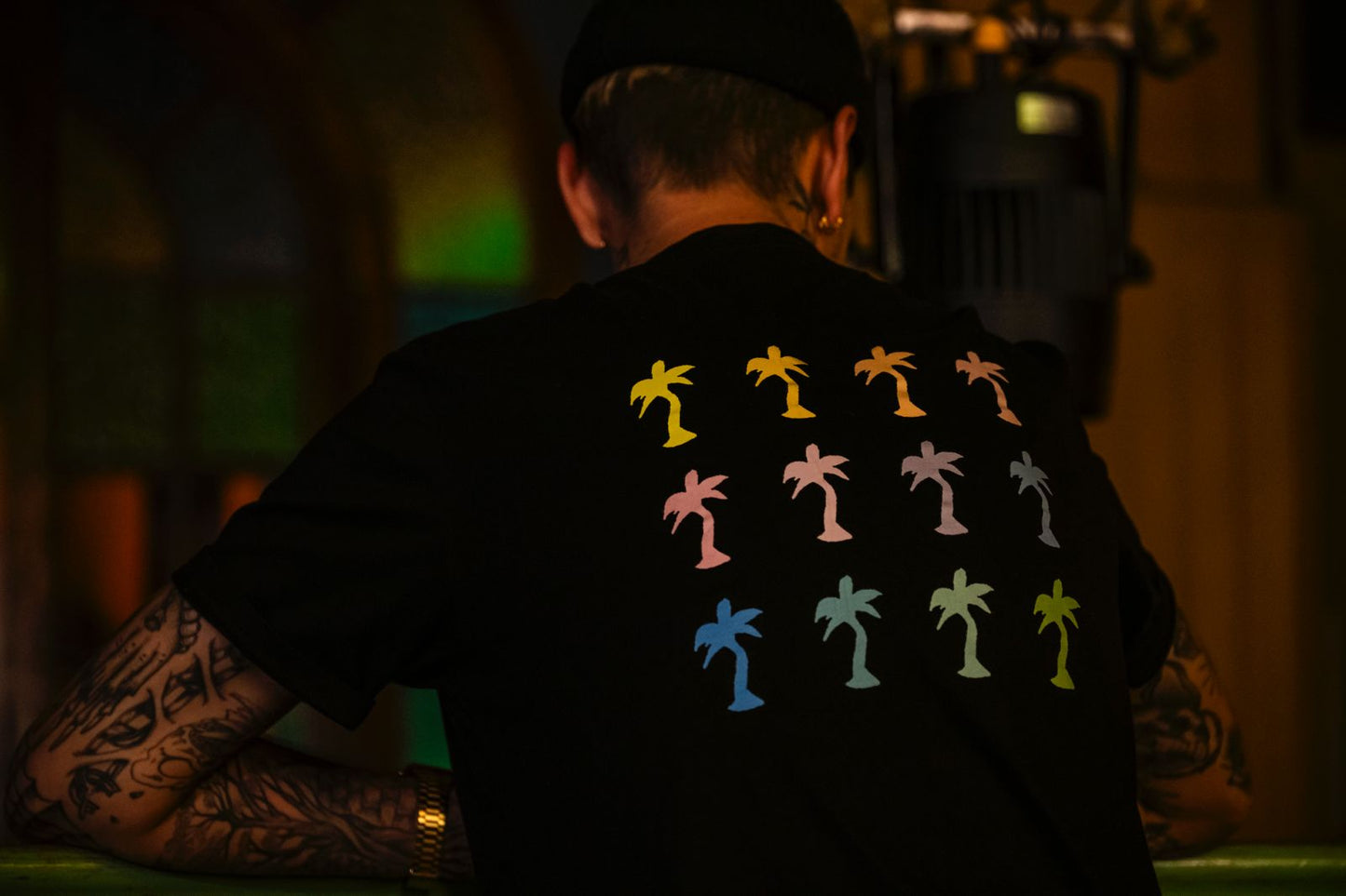 T-Shirt "Regenbogen" weiss