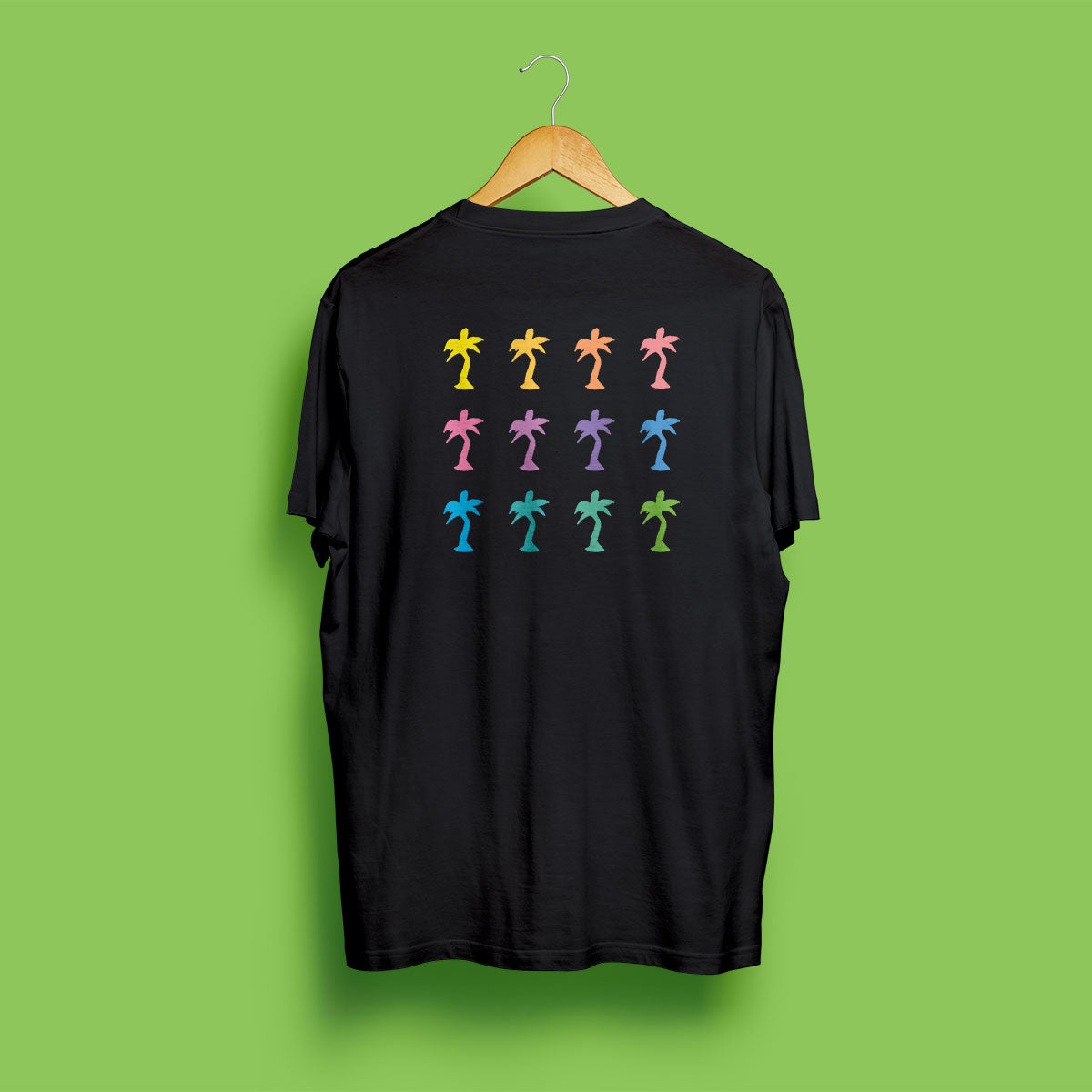 T-Shirt "Regenbogen" schwarz