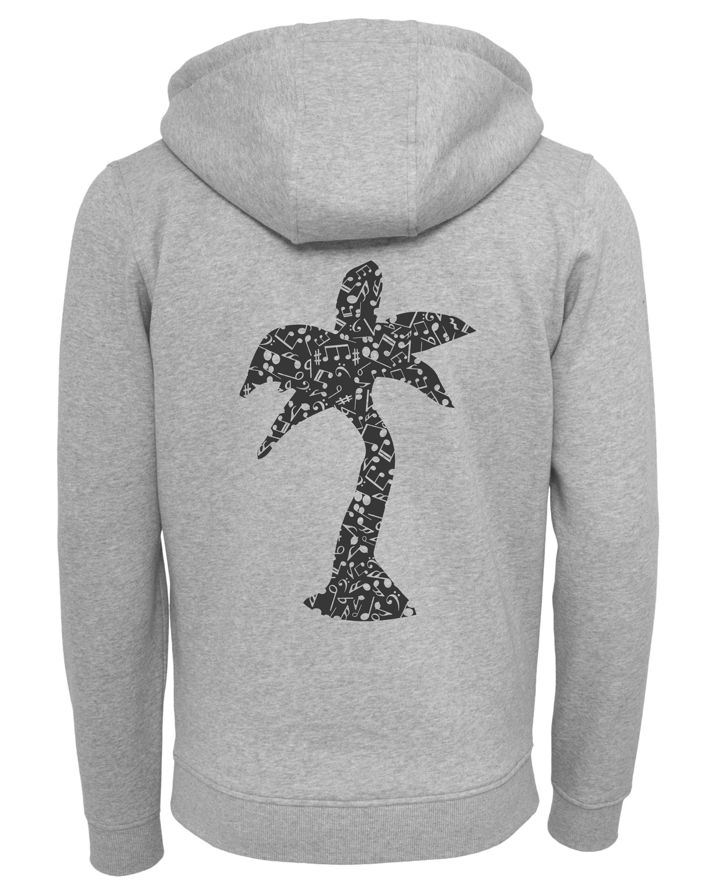 Zip-Hoodie unisex «Palme Noten"