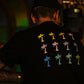 T-Shirt "Regenbogen"  schwarz