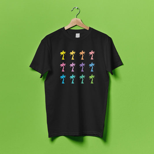 T-Shirt "Regenbogen"  schwarz